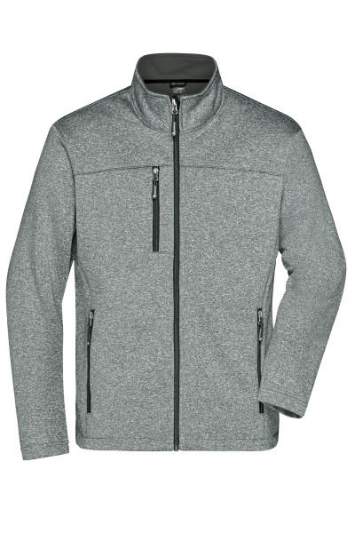 Männer Softshelljacke in Melange-Optik