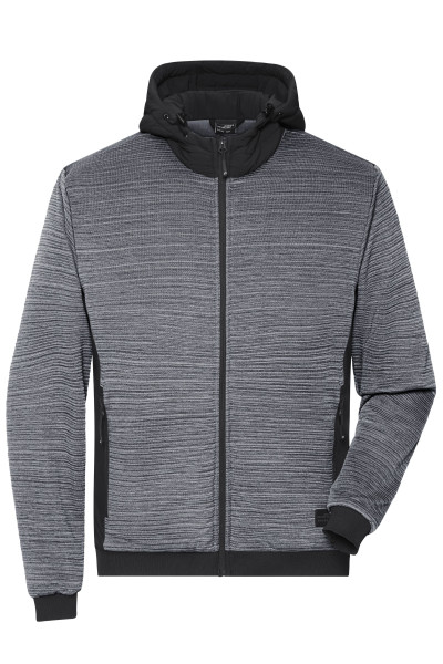 Wattierte Herren Strickfleece Jacke